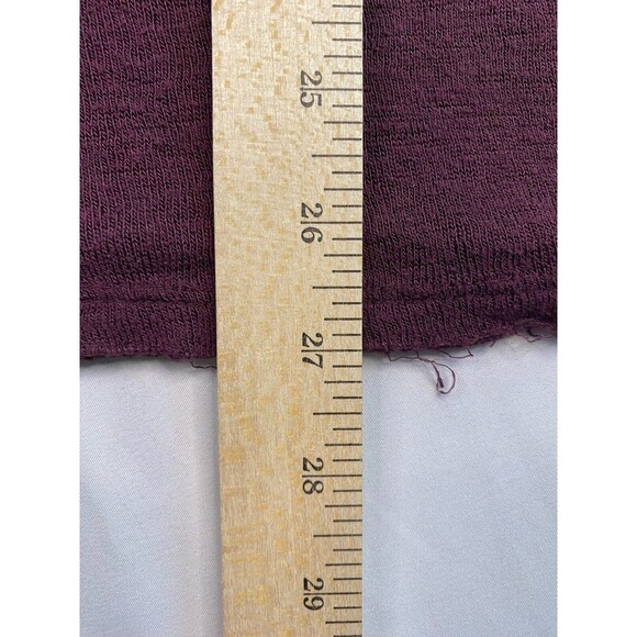 Aeropostale V Neck Frayed Cover Up Short Sleeved Distressed Maroon Beach Women L - Picture 4 of 9